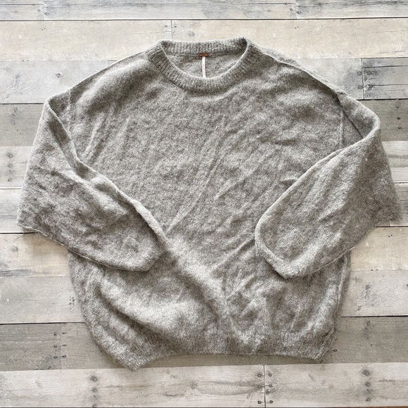 free people angelic crew neck pullover